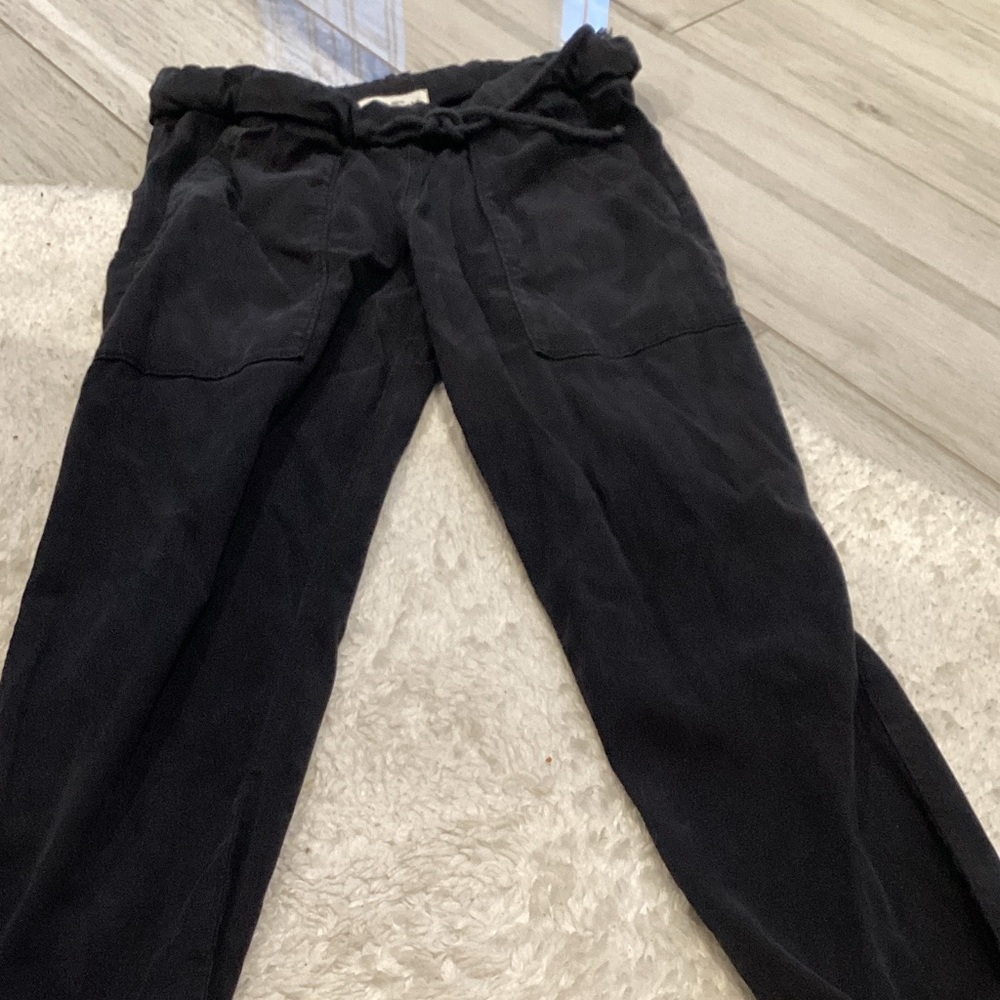 Bella Dahl Black Drawstring Jogger Pants